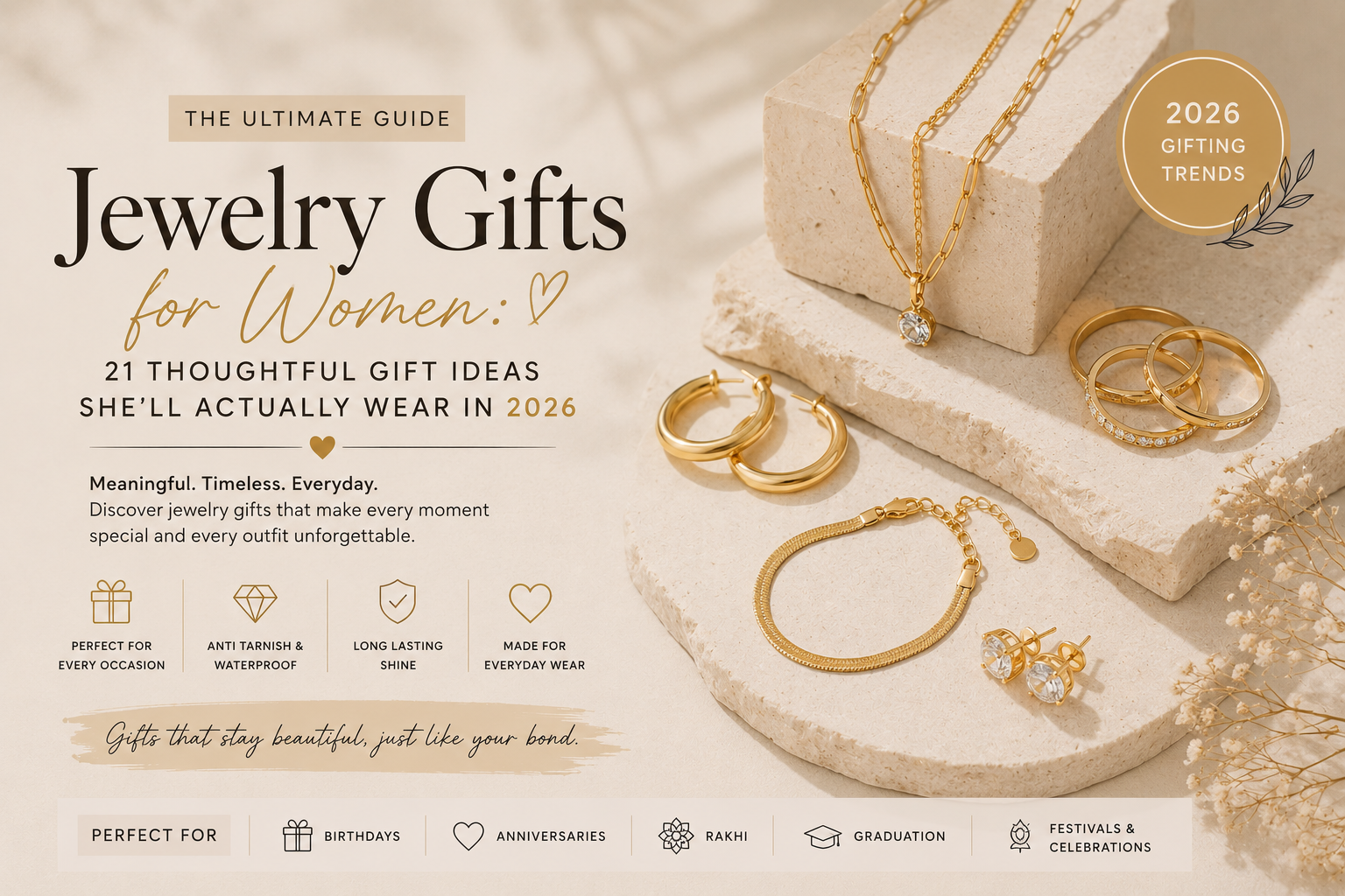 21 Thoughtful Gift Ideas She’ll Actually Wear in 2026
