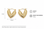 Endless Love Heart Hoop Earrings