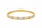 Elegant Crystal Bar Gold Bangle