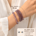 Elegant Magnetic Crystal Wrap Bracelet