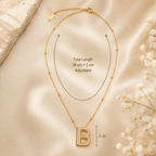 Sparkling Initial B Pendant Necklace