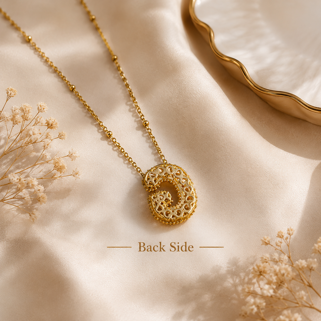 Sparkling Initial G Pendant Necklace