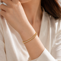 Elegant Crystal Chain Link Bracelet