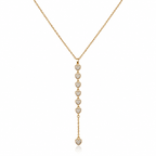 Sparkling Heart Drop Pendant Necklace