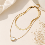 Elegant Gold Heart Pendant Necklace