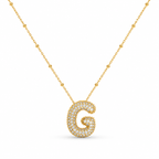 Sparkling Initial G Pendant Necklace