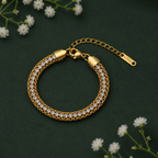Elegant Crystal Chain Link Bracelet