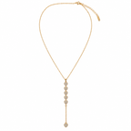 Sparkling Heart Drop Pendant Necklace