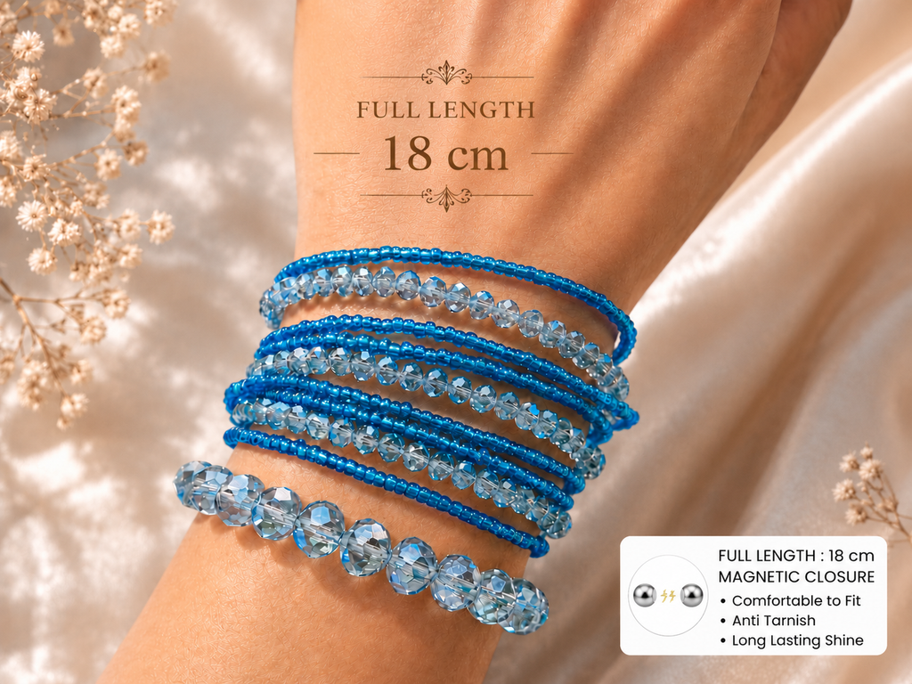Ocean Blue Crystal Bracelet Collection