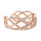 Elegant Crystal Adjustable Statement Ring
