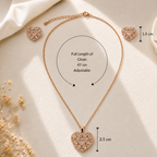 Radiant Heart Crystal Jewelry Set