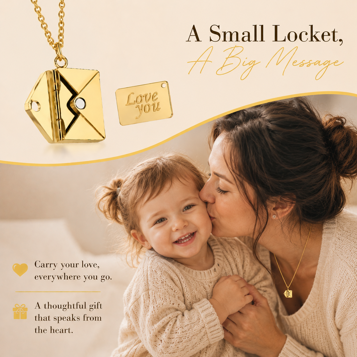 Secret Love Letter Pendant Necklace
