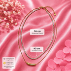 Layered Gold Minimalist Statement Necklace