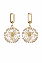 Elegant Pearl Crystal Drop Earrings