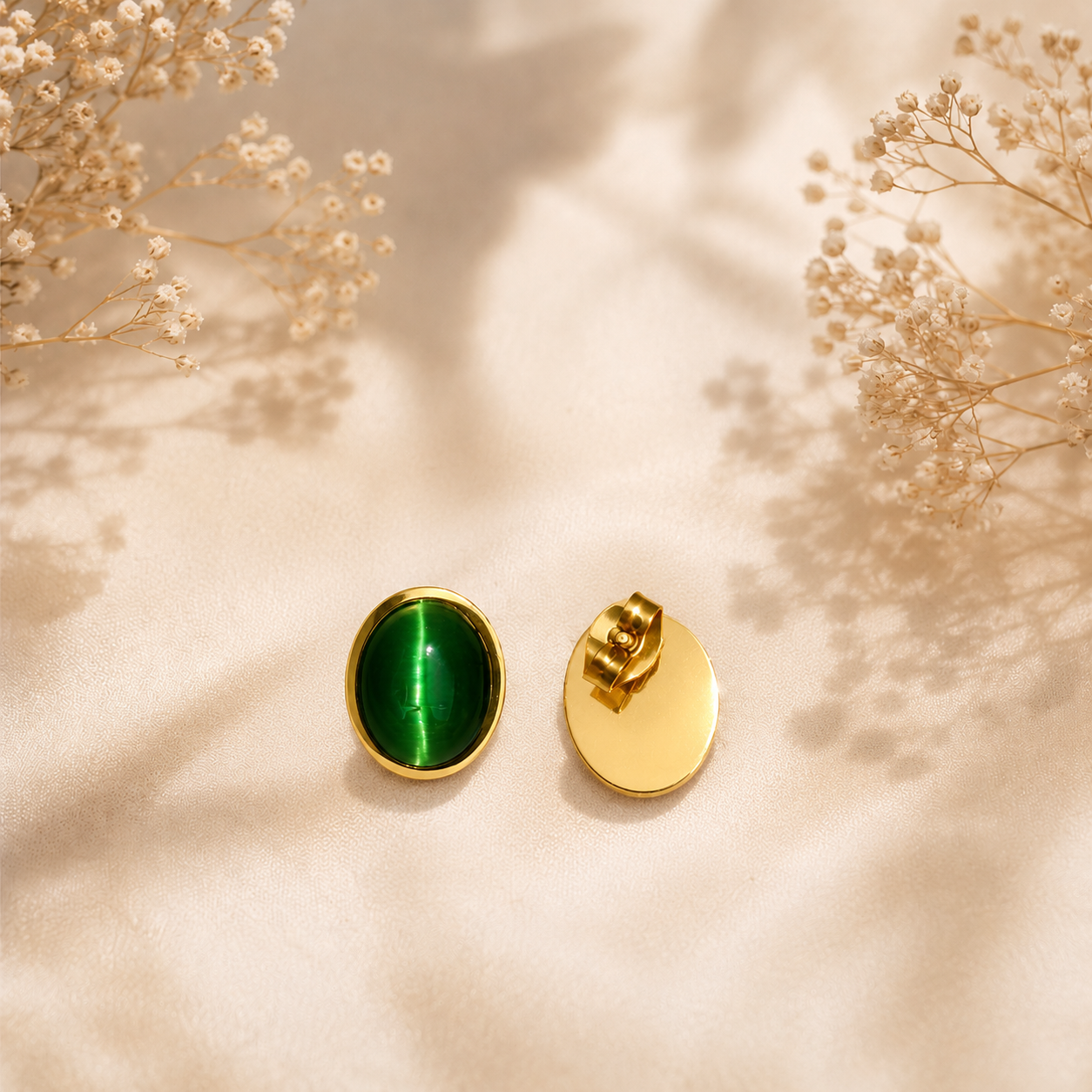 Elegant Green Gemstone Jewelry Set
