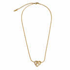 Elegant Crystal Heart Pendant Necklace