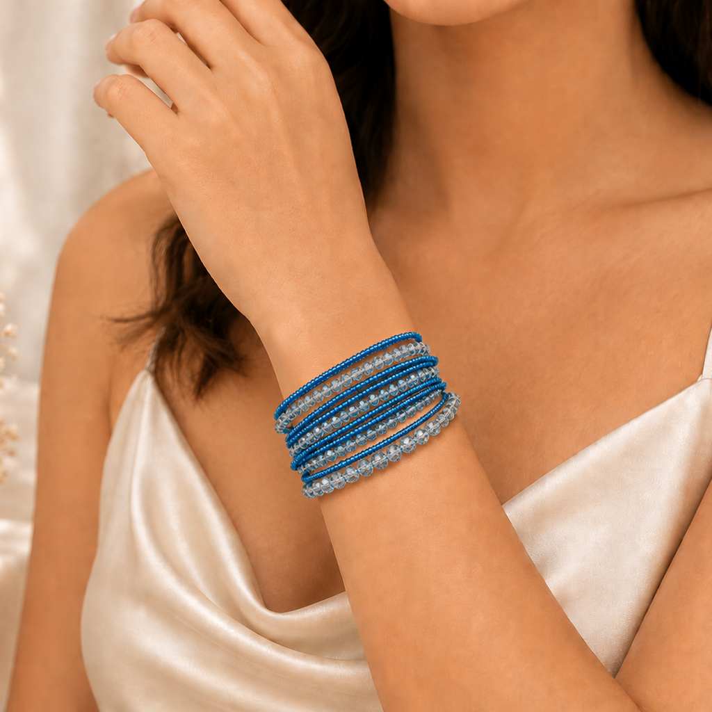 Ocean Blue Crystal Bracelet Collection