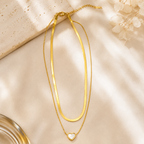 Elegant Gold Heart Pendant Necklace