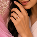 Elegant Serpent Adjustable Crystal Ring