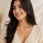 Elegant Crystal Heart Pendant Necklace