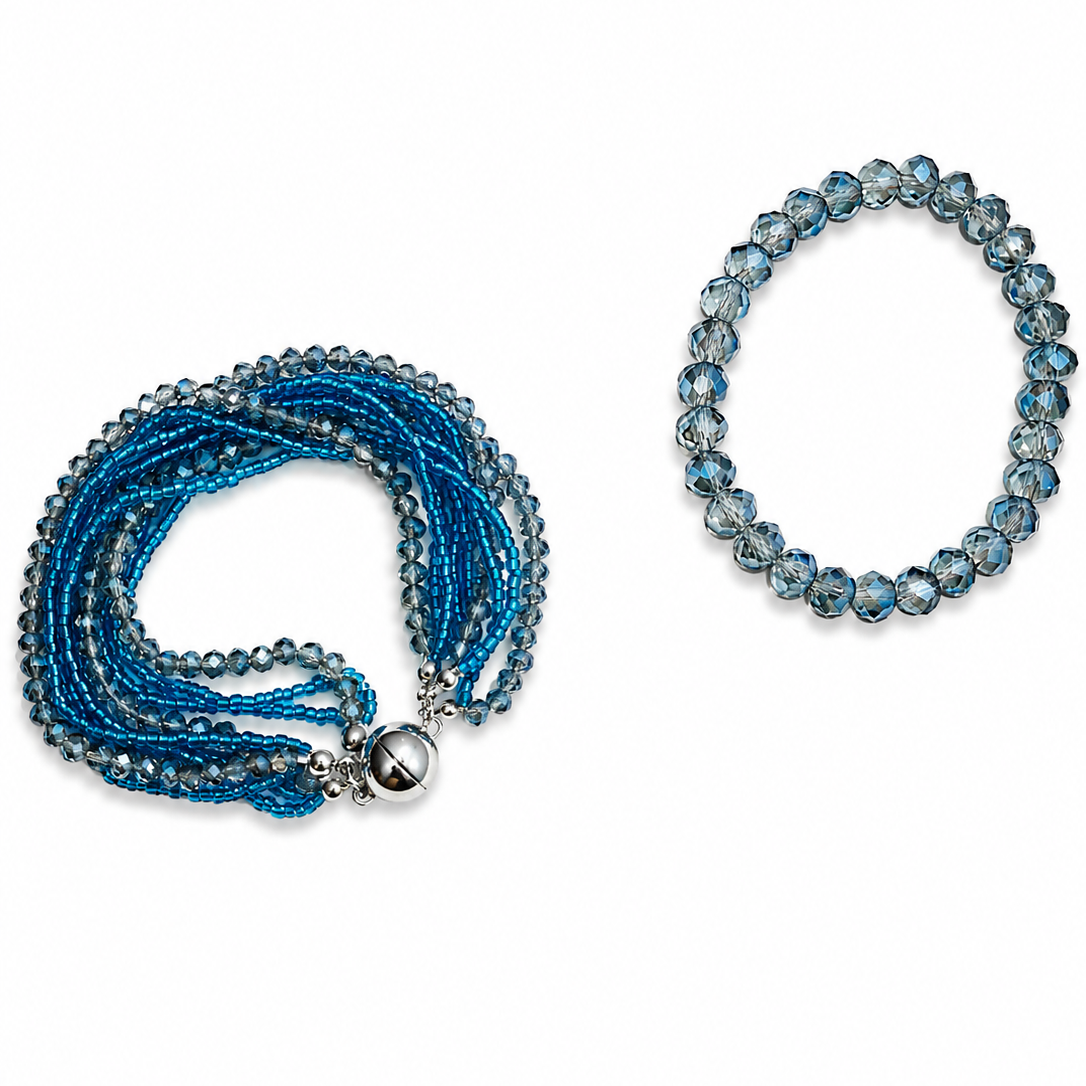 Ocean Blue Crystal Bracelet Collection