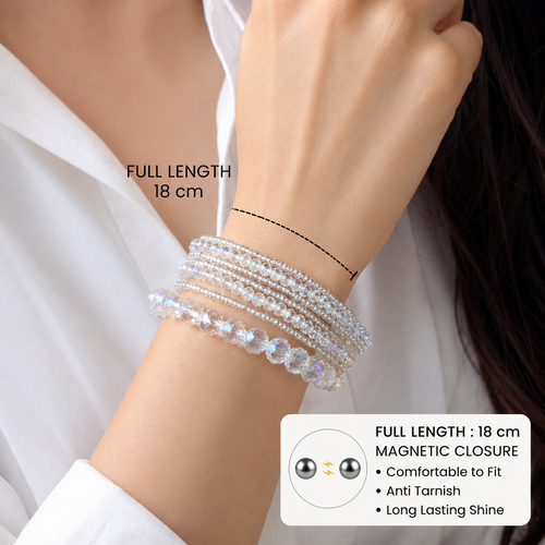 Crystal Glow Bracelet Duo Set