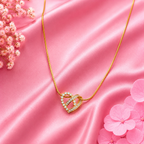 Elegant Crystal Heart Pendant Necklace