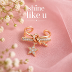 Sparkling Star Adjustable Bow Ring