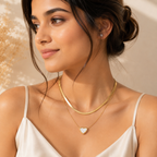 Elegant Gold Heart Pendant Necklace