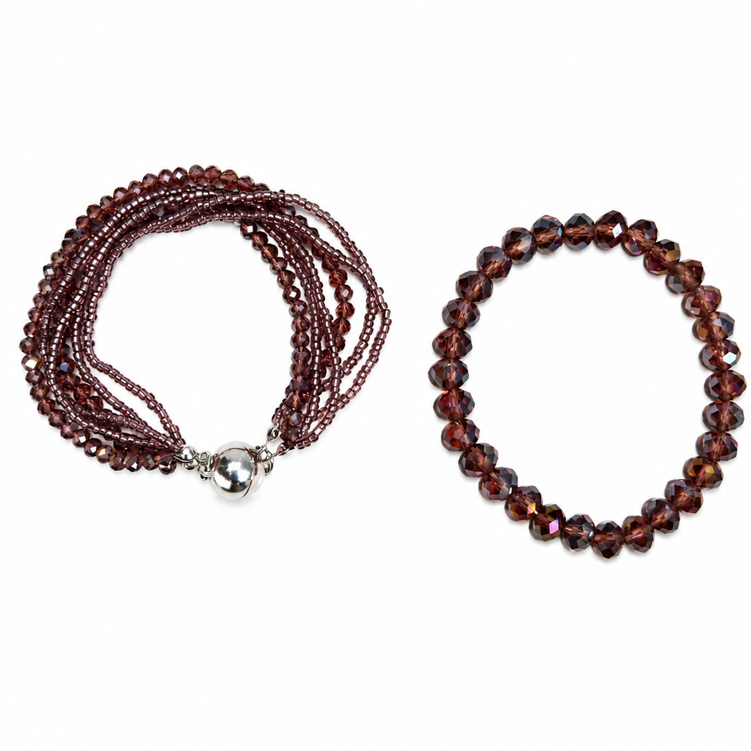 Elegant Magnetic Crystal Wrap Bracelet