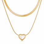 Elegant Gold Heart Pendant Necklace